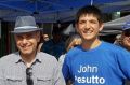 Melbourne University Liberal Club president Xavier Boffa, right, with Shadow Attorney-General John Pesutto.