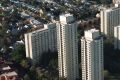 Public housing apartment blocks at Waterloo.