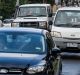 Bumper-to-bumper traffic on Rosanna Road in Heidelberg on Wednesday. 