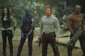 Misfit aliens: Gamora (Zoe Saldana), Nebula (Karen Gillan), Star-Lord/Peter Quill (Chris Pratt), Drax (Dave Bautista) ...