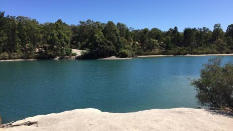 Collie's abandoned Black Diamond site looks pretty, but harbours potentially deadly amoeba. 