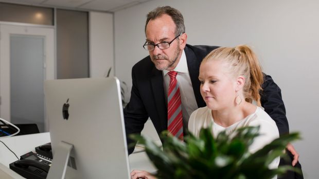 Canberra barrister David Richards, with sales manager Gillian Davey,  started betterhotelroom.com to compare ...