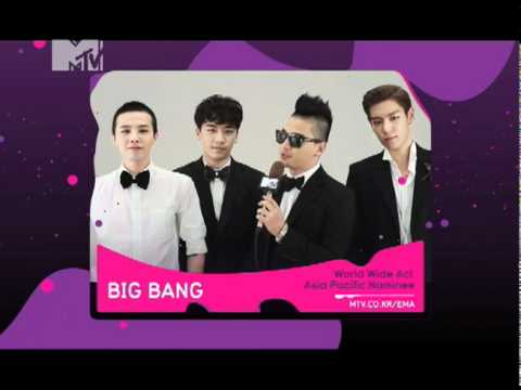 [BIGBANG] 2011 MTV EMA "World Wide Act - Asia Pacific Nominee" (ENG)