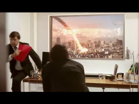 LG Ultra HD 84" TV PRANK (METEOR EXPLODES DURING JOB INTERVIEW)