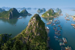 Halong Bay in Vietnam.