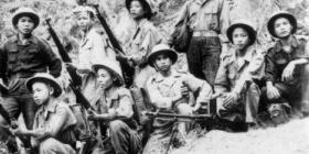 A group of Viet Minh guerrillas