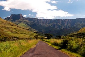 The amphitheater in Drakenberg Mountains.