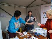 The AIATSIS tent was popular, manned by volunteers Rita Metzenrath and Colette Robinson.