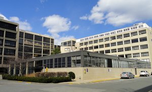 Building of the Massachusetts Institute of Technology (MIT), Cambridge, Massachusetts, USA