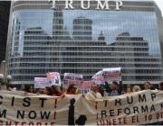 Protestors against Trump