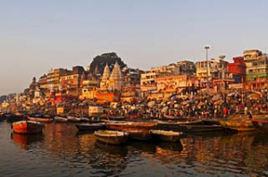 the holy city of Varanasi, India