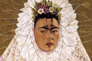 Frida Kahlo's Diego on my mind (self-portrait as Tehuana) 1943.