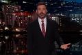 United Airlines was an easy target for late-night host Jimmy Kimmel.