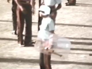 Member of the riot squad. Sabina Park, Kingston, 1978. West Indies v Australia