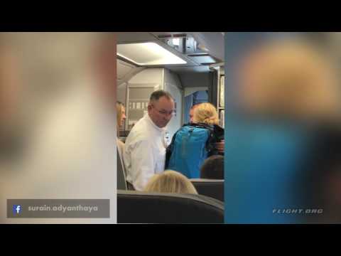 American Airlines Flight Attendant Altercation With Passenger, Friday 21st April 2017