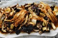 Kylie Kwong's stir fry of five mushrooms with soy and ginger. 