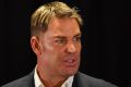 Shane Warne's stage show has been postponed at the request of his publisher.