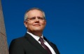 Treasurer Scott Morrison outside the federal Treasury.