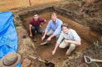 AIATSIS Collections Officer Rob Williams working on the Springbank Archaeology Project