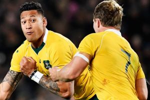 Still in Wallaby gold: Israel Folau has survived from the 2013 Lions tour, but few others have.