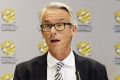 Meeting with the clubs: Football Federation Australia chief executive David Gallop.