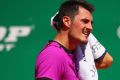 Back on the winners' list: Bernard Tomic advances at the Istanbul Open. 