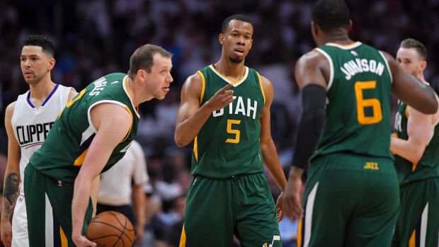 Utah Jazz forward Joe Ingles (left) and his teammates have a big job ahead of them.