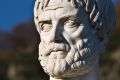 Aristotle, seen here weeping at the state of political rhetoric in Australia.