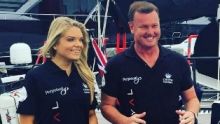 Erin Molan and Anthony Bell were crew members on the super maxi Perpetual Loyal.