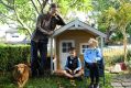 Dr Chris Jolly and his children Oscar 8 and Eloise 6 at their Rozelle home. Dr Chris Jolly was working on uncovering ...