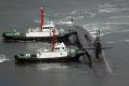 The nuclear-powered submarine USS Michigan at Busan in South Korea on April 25.