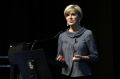 Foreign Minister Julie Bishop speaks at the opening of the Kimberley Process in Perth on Monday.