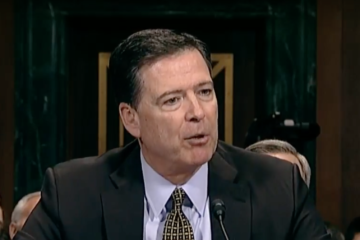 FBI Director James Comey at a hearing before the Senate Judiciary Committee.