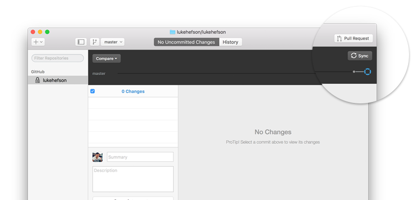 GitHub for Mac screenshot