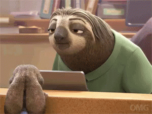 Sloth Zootopia Animated GIF