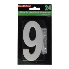  - Sandleford 90mm Ultra Glow Self Adhesive Numeral - House Numbers