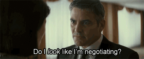 george clooney negotiating michael clayton do i look like im negotiating