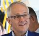 Prime Minister Malcolm Turnbull riding the Gold Coast light rail.