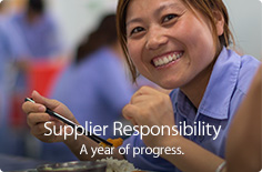 Supplier Responsibility. A year of progress.