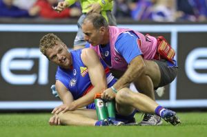 Jake Stringer's night was curtailed by injury