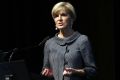 Foreign Minister Julie Bishop speaks at the opening of the Kimberley Process in Perth on Monday.