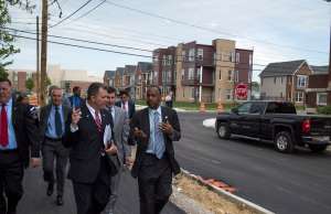 Ben Carson, secretary of housing and urban development, during a tour last month...