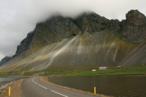 There is only one major road in Iceland, which circumnavigates the island.