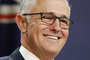 The new Malcolm? The Prime Minister announces his school funding plan last week.