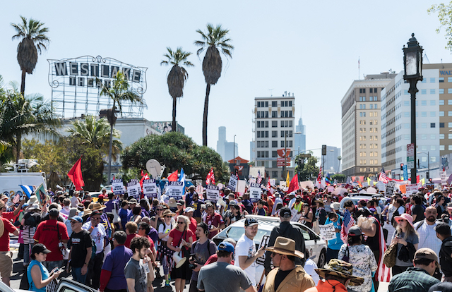 Photo: Thousands Gather In MacArthur Park For May Day Rally