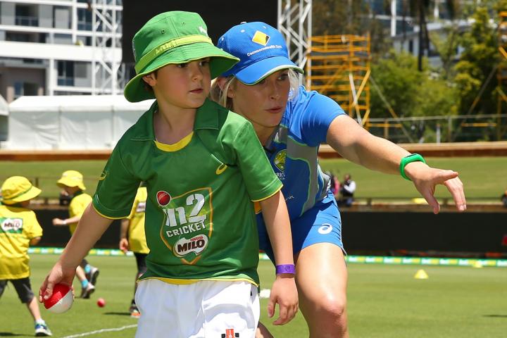 PERTH, AUSTRALIA - NOVEMBER 01: Milo in2CRICKET & T20 Blast Program Launch at the WACA on November 1, 2016 in Perth, Australia. (Photo by Paul Kane - CA/Cricket Australia/Getty Images)