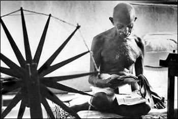 Gandhi - non-violent freedom fighter?