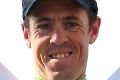 ROUBAIX, FRANCE - APRIL 10: Mathew Hayman of Australia and Orica-GreenEdge celebrates on the podium after winning the ...