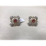 Silver Gold Plated Silver Fashion Stud Earring