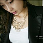 Fashion Necklace Gold crystal